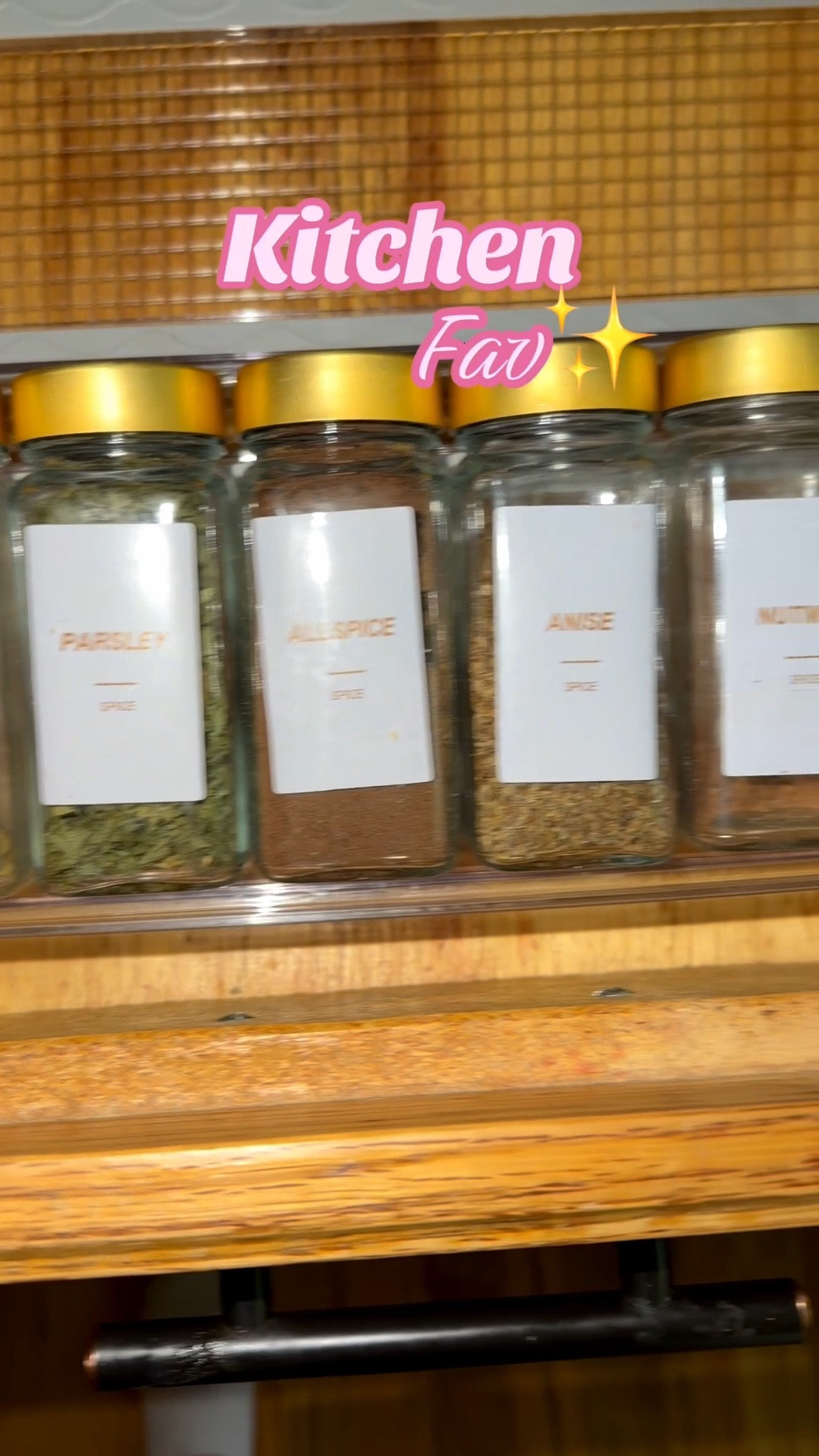 Tiny kitchen upgrades that make life feel 10x more put together ✨🌿 finally gave my seasonings the organized home they deserved