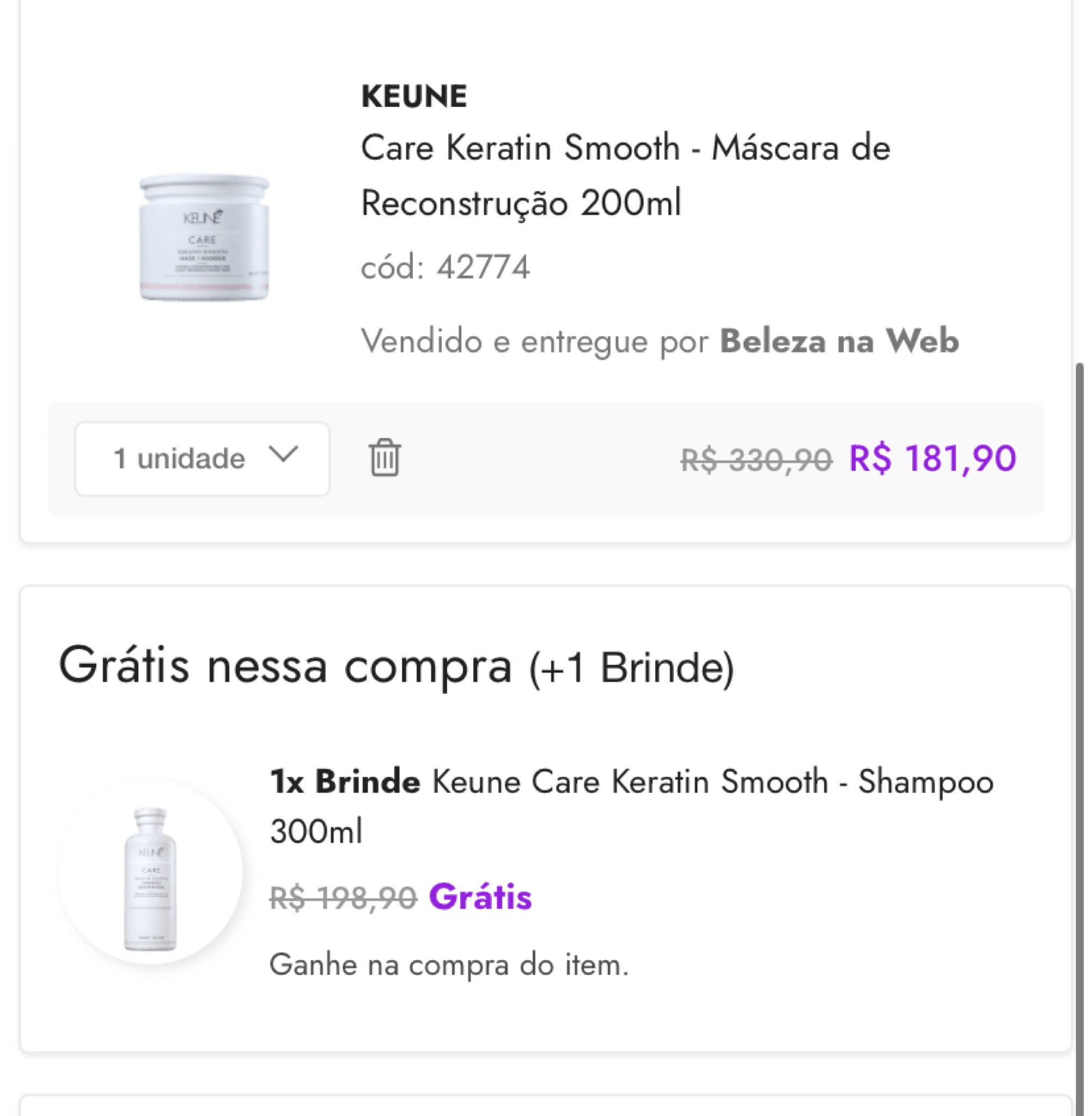 Compre Keune Care Keratin Smooth - Máscara de Reconstrução 200ml e ganhe Keune Care Keratin Smooth - Shampoo 300ml
🛒 https://bit.ly/4eAnLYM
‼️Selecione a máscara vendida e entregue pela “Beleza na Web”  

#BlackFriday
Por tempo limitado na Beleza na Web 

#LTKbeleza #LTKbrasil #LTKpromo
