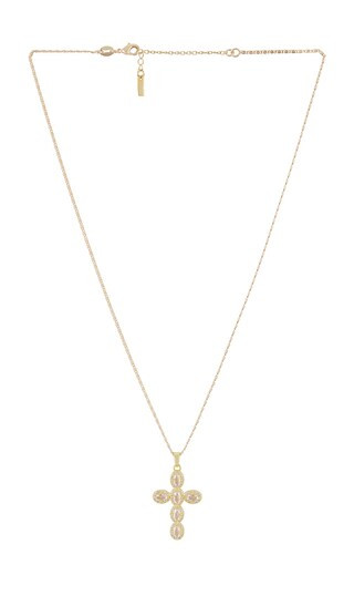 Cara Cross Necklace in Gold | Revolve Clothing (Global)