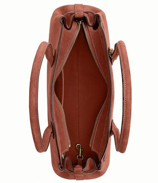 Empire 34 Carryall Suede Shoulder Handle Bag | Dillard's