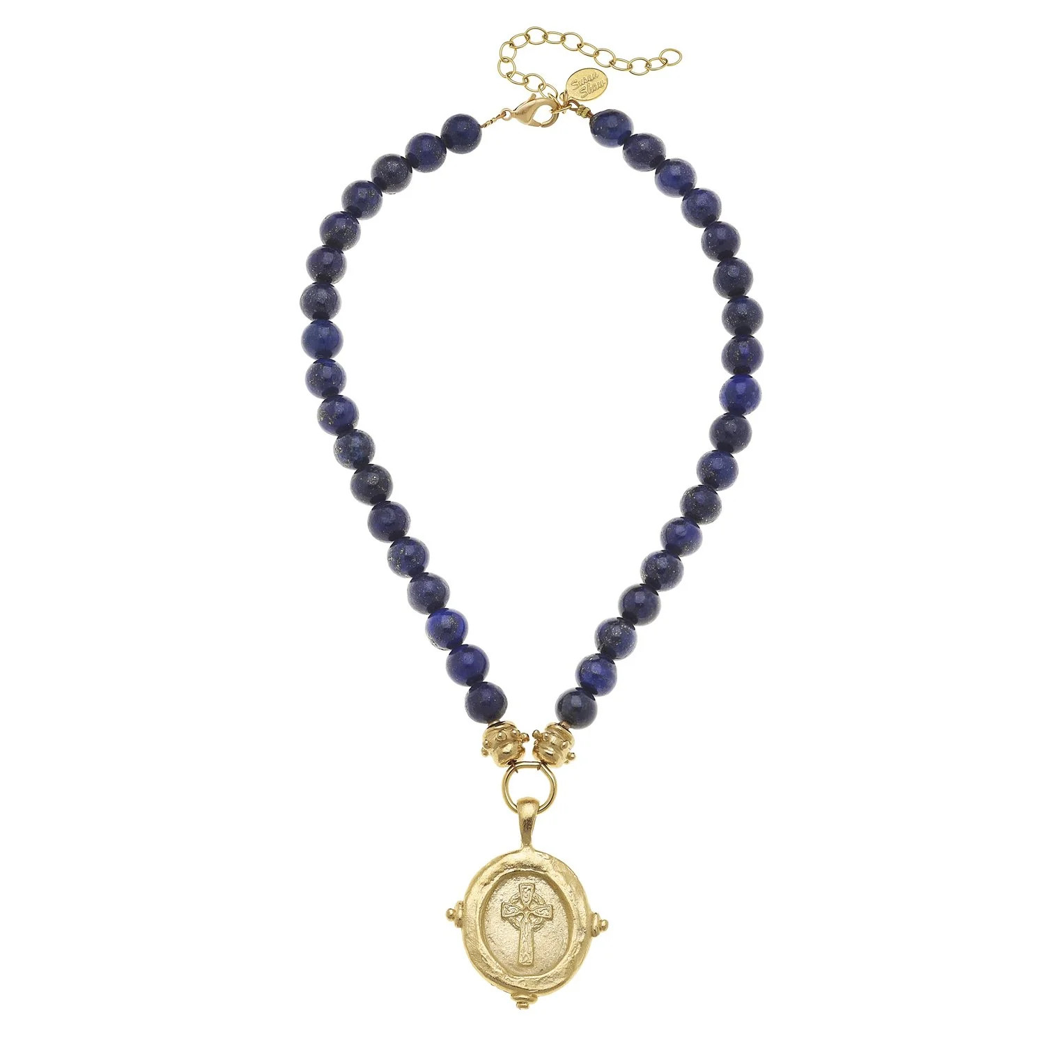 Cross Intaglio Stone Necklace | Susan Shaw