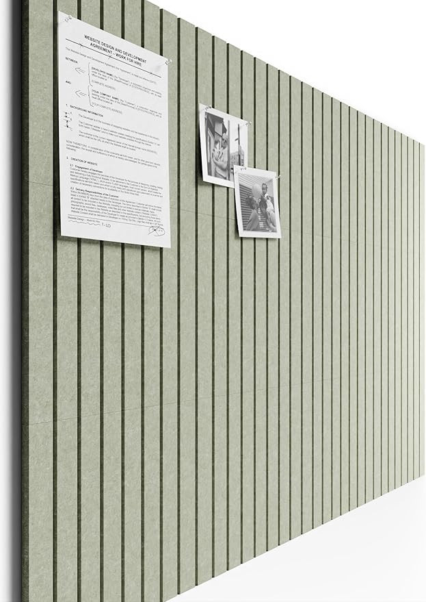 Bumusty Large Cork Board Alternative-48 x 36" Felt Bulletin Board Tiles, with 30 Pushpins, 70 Adh... | Amazon (US)