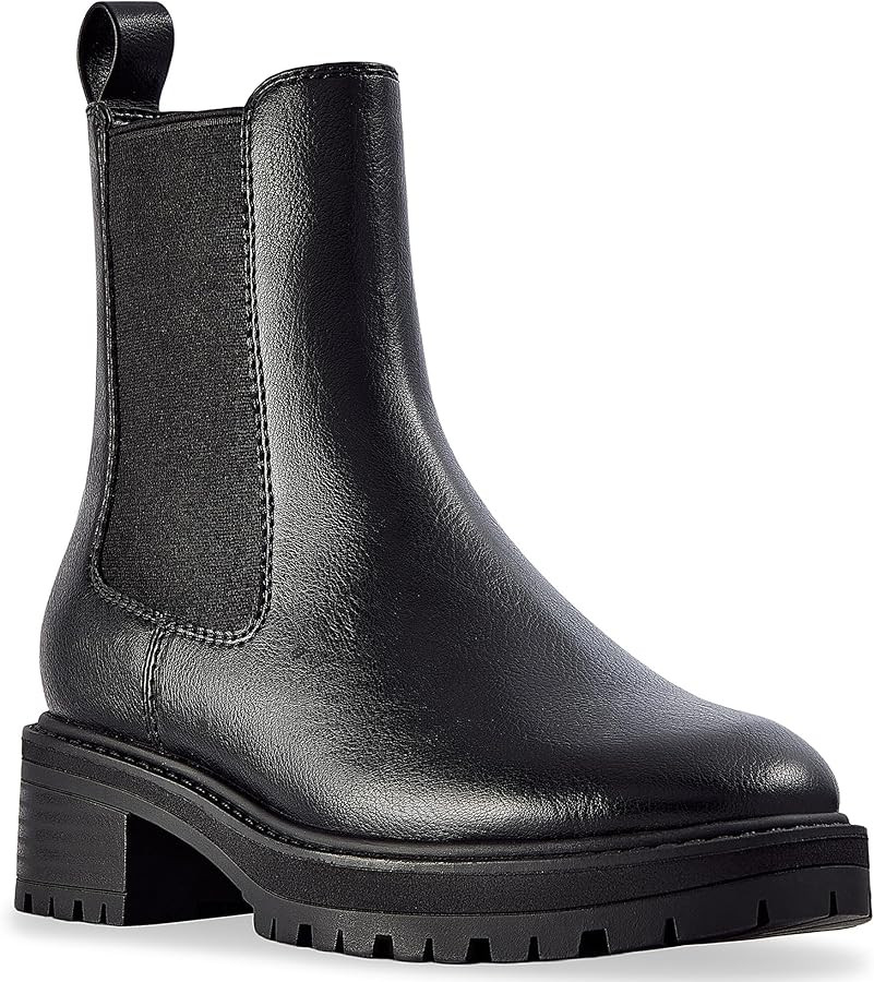 CosyFever Women’s Chelsea Ankle Boots, Low Heel Pull-On Booties, Elastic Side Gore, Comfort Cus... | Amazon (US)