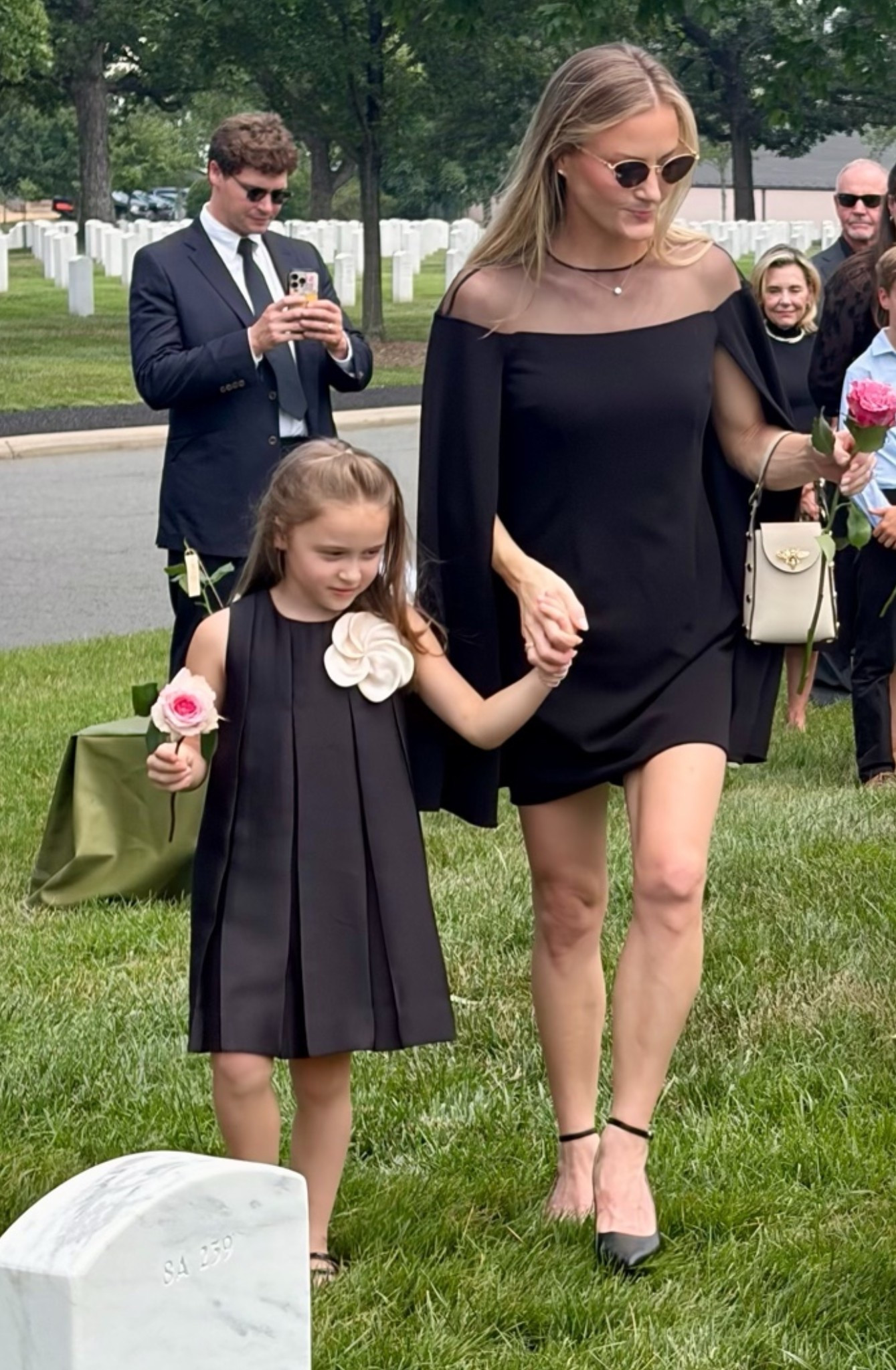 I don’t remember what I wore to Nana’s memorial, I just remember hating it and feeling so uncomfortable. Not a great feeling to have after the fact. For her burial at Arlington I had more time to find something I knew Nana would love. For when that dress decision feels impossible, like finding a funeral dress in 100° weather in July, save this one. Respectful, appropriate, and modest. Checks all my boxes. Sometimes a dress isn’t just a dress.