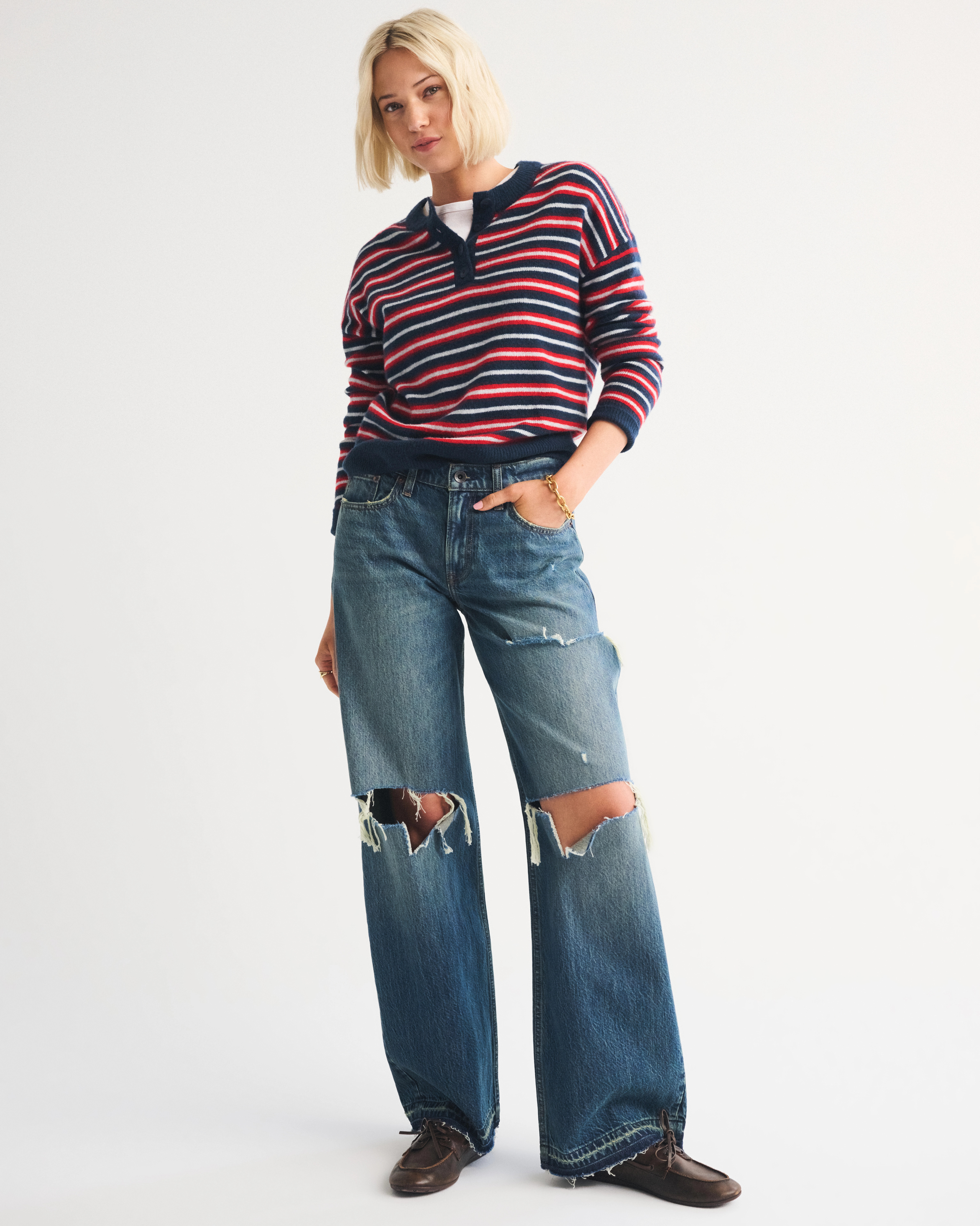 Low Rise Ultra Loose Jean | Abercrombie & Fitch (US)