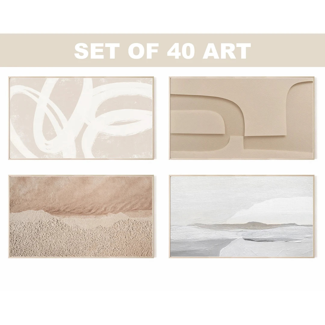 Samsung Frame TV Art Collection Samsung Frame TV Art Set of - Etsy | Etsy (US)