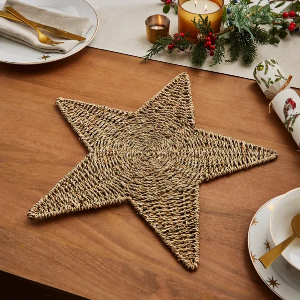 Set of 2 Star Woven Charger | Dunelm (migrated)