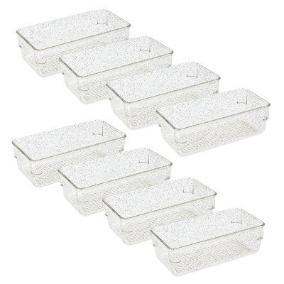 Trio Essentials 8PC Drawer Organizers, Storage Bins for Makeup, Bedroom, Kitchen Gadgets Utensils | Target