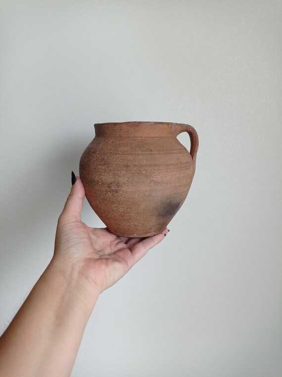 Old Small Clay Pot Vintage Red Clay Pot Wabi Sabi Pot - Etsy UK | Etsy (UK)