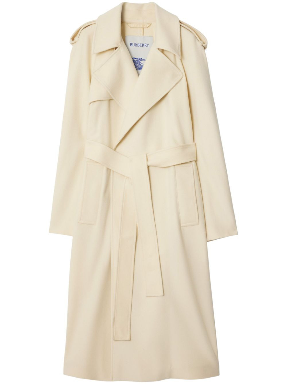 Burberry cashmere wrap coat - Neutrals | Farfetch Global