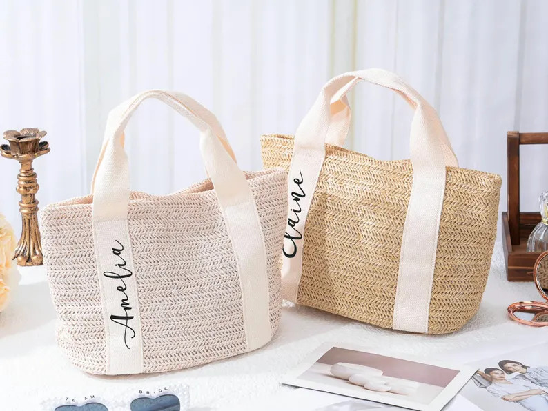 Custom Beach Bag,bridesmaid Beach Tote,small Burlap Bag,personalized Bridesmaid Beach Bag,burlap ... | Etsy (US)