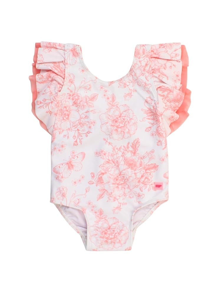 RuffleButts® Baby/Toddler Girls Ruffle Strap One Piece Swimsuit w/UPF 50+ Sun Protection | Amazon (US)
