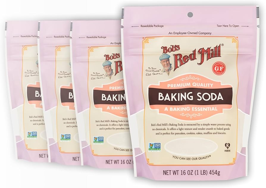 Bob's Red Mill Baking Soda, 16oz (Pack of 4) - Non GMO, Vegan, Paleo Friendly, Kosher | Amazon (US)