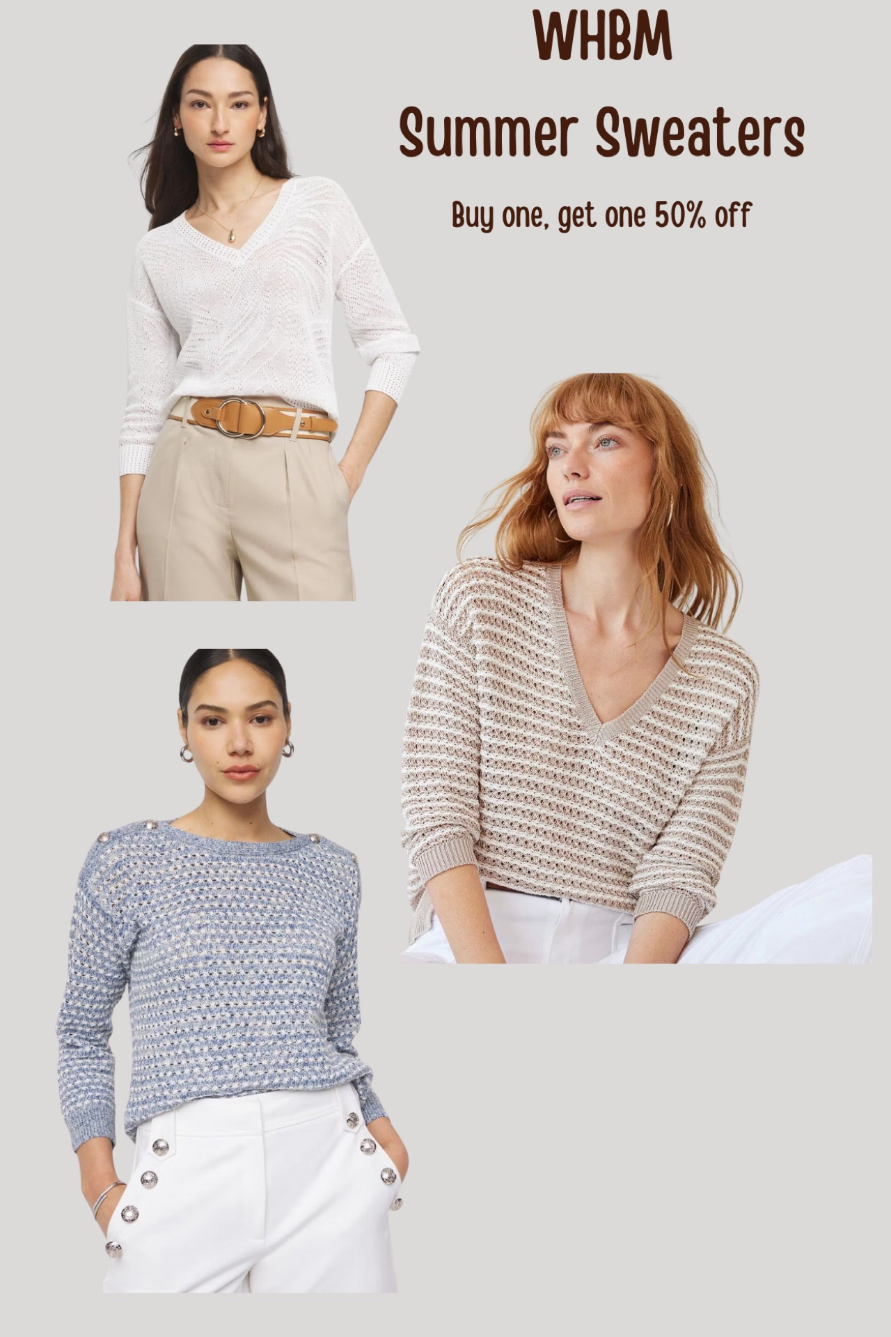 Buy one, get one 50% off at White House Black Market 

#LTKSummerSales #LTKSaleAlert #LTKOver40