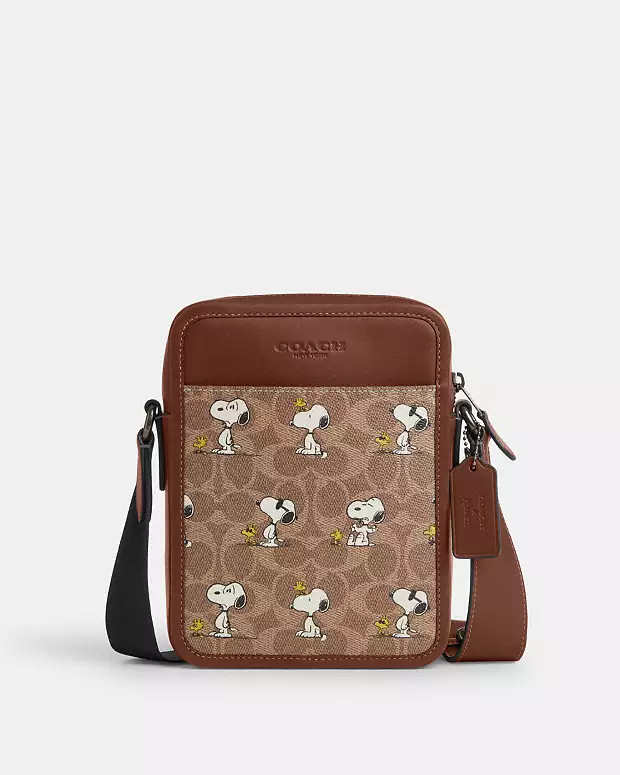 Coach X Peanuts Sullivan Crossbody Bag In Signature Canvas With Snoopy Print | Coach Outlet US