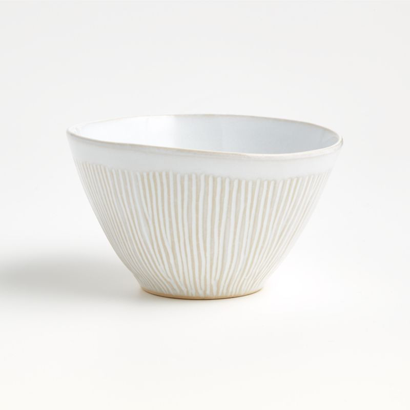 Dover Glazed Stoneware Bowl + Reviews | Crate & Barrel | Crate & Barrel