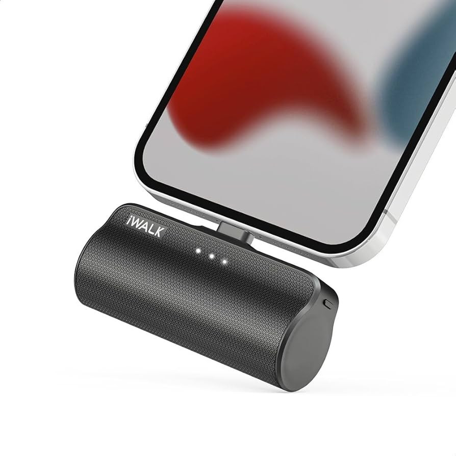 iWALK Mini Portable Charger for iPhone with Built in Cable, 3350mAh Ultra-Compact Power Bank Smal... | Amazon (US)