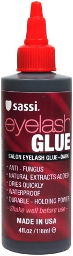 Sassi Salon Eyelash Glue, Dark, 4 Ounce | Amazon (US)