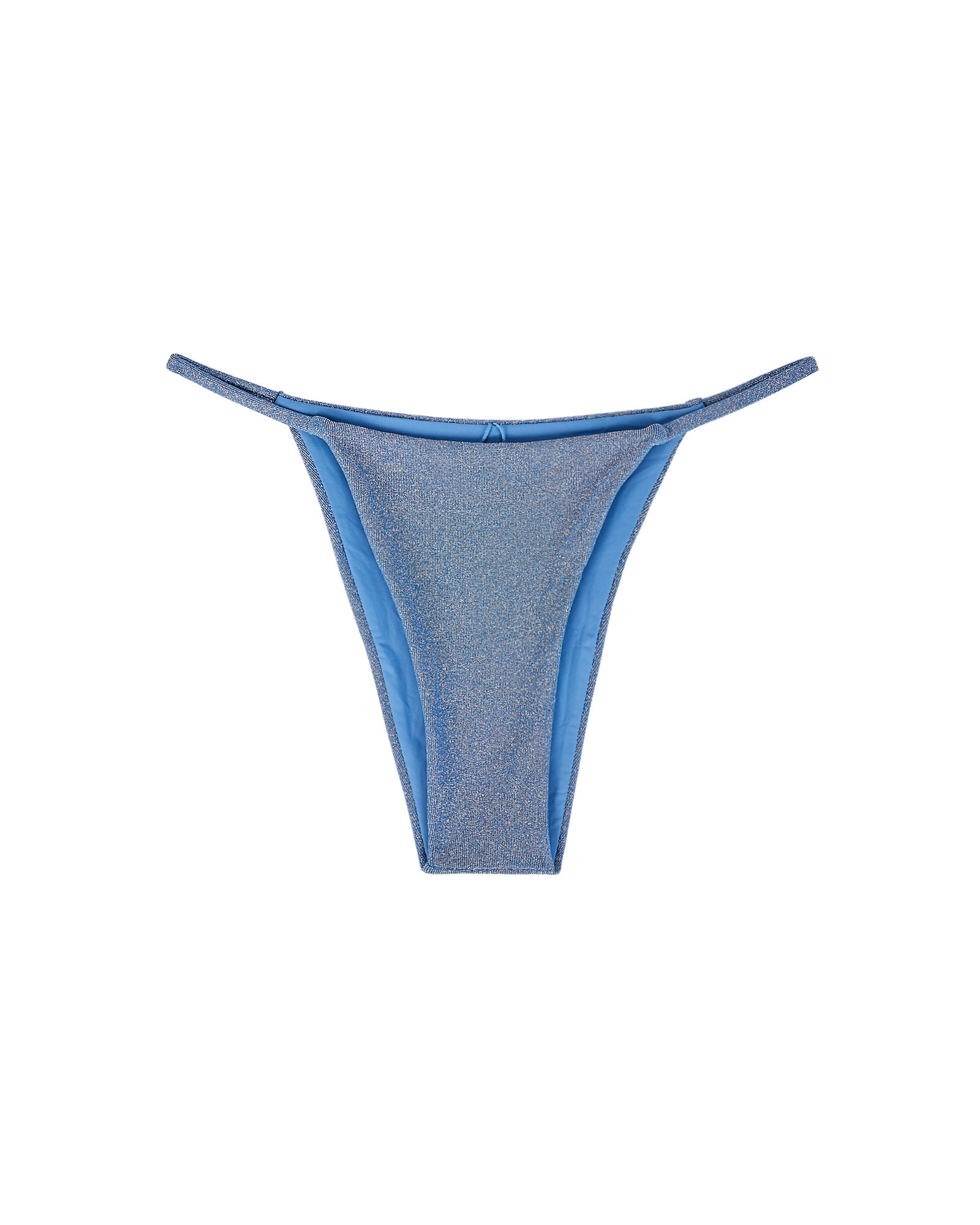 Devon Windsor Addison Lurex Bikini Bottoms, Blue-Lt S | INTERMIX