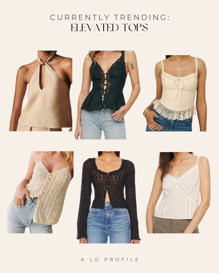 Trending tops for spring// crochet, lace style tops. Your basics don’t have to be boring. Make your look more interesting by adding texture! Loving these crochet moments right now

#LTKSeasonal #LTKstyletip