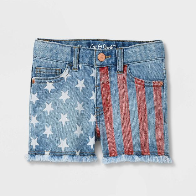 Toddler Girls' Jean Shorts - Cat & Jack™ Light Blue | Target