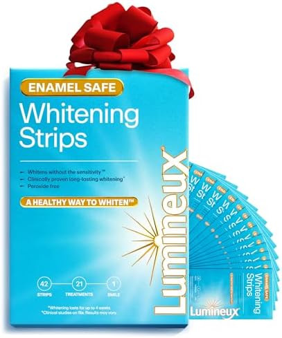 Lumineux Teeth Whitening Strips - 21 Treatments - Peroxide Free - Enamel Safe for Whiter Teeth - ... | Amazon (US)