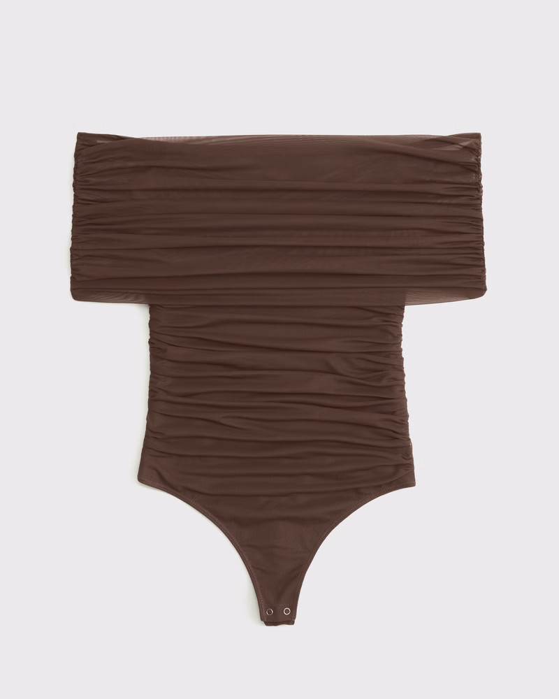 Women's Mesh Foldover Bodysuit | Women's Tops | Abercrombie.com | Abercrombie & Fitch (US)