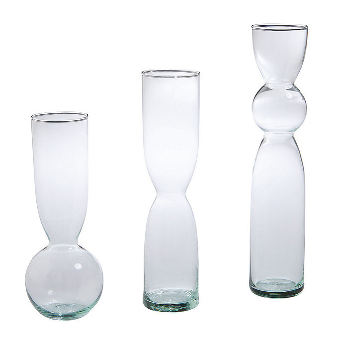Canopy Trio Vases Hand Blown Recycled Glass Set of 3 | Ballard Designs, Inc.