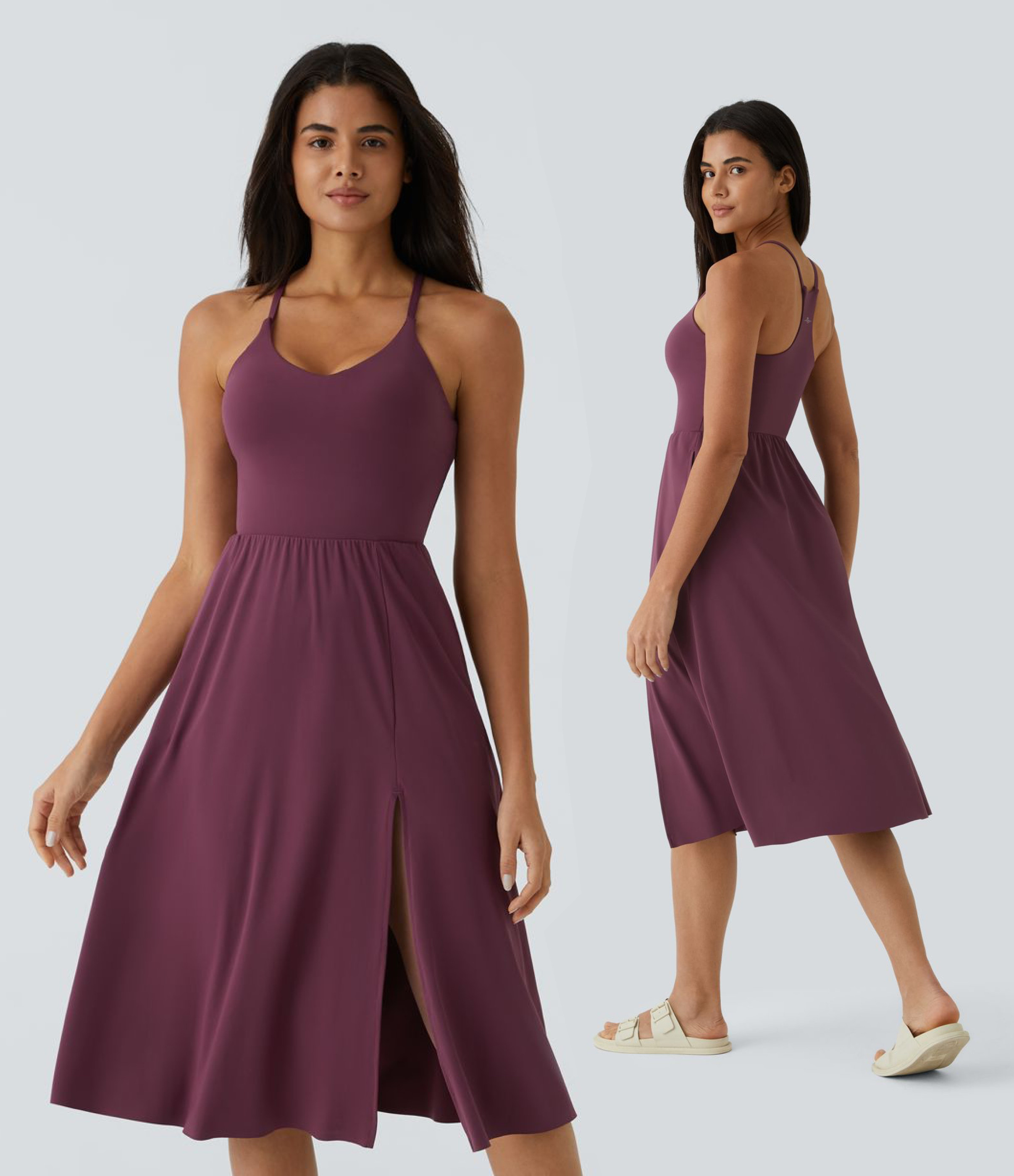 Everyday Midi Chill Dress-La Land | HALARA