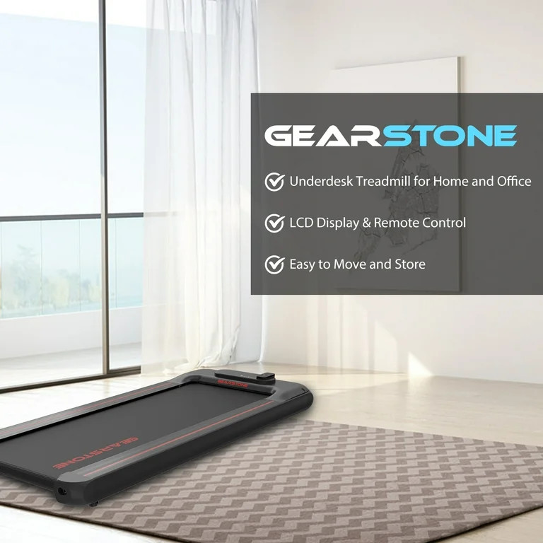 GEARSTONE Treadmill | Walking Pad, Under Desk Treadmill 1-6 KM/H, Treadmills for Home with LCD Sc... | Walmart (US)