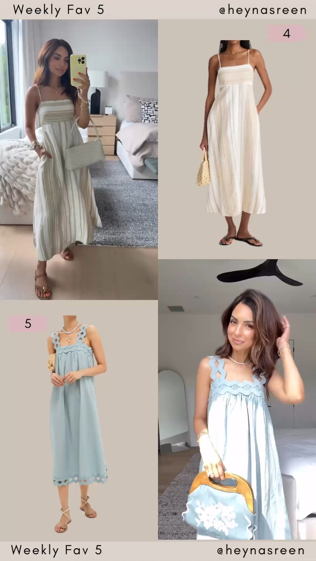 Fav 5:
#4: Madewell dress
#5: Tuckernuck dress