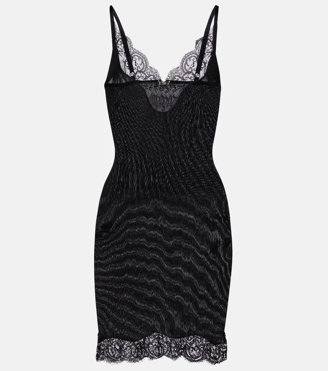 Lace-trimmed silk jersey slip dress | Mytheresa (UK)