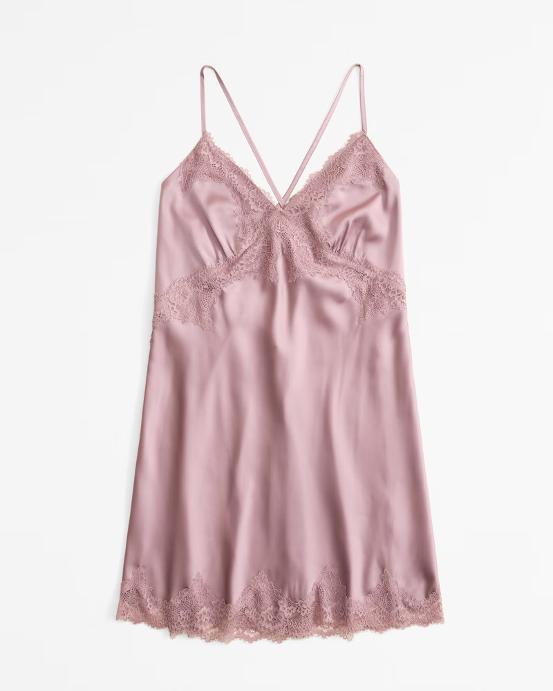 Lace and Satin Nightie | Abercrombie & Fitch (US)