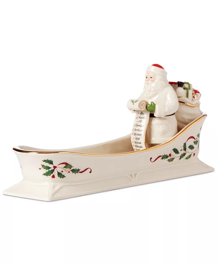 Lenox Santa Sleigh Cracker Tray & Reviews - Fine China - Macy's | Macys (US)