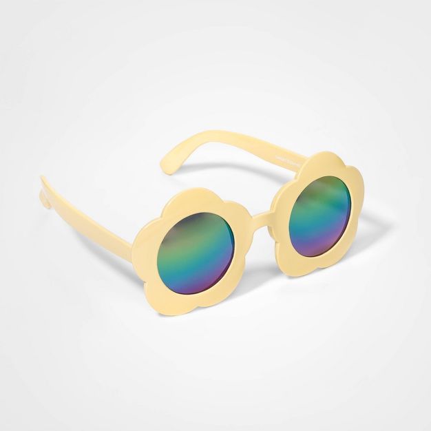 Kids' Flower Sunglasses - Cat & Jack™ Yellow | Target