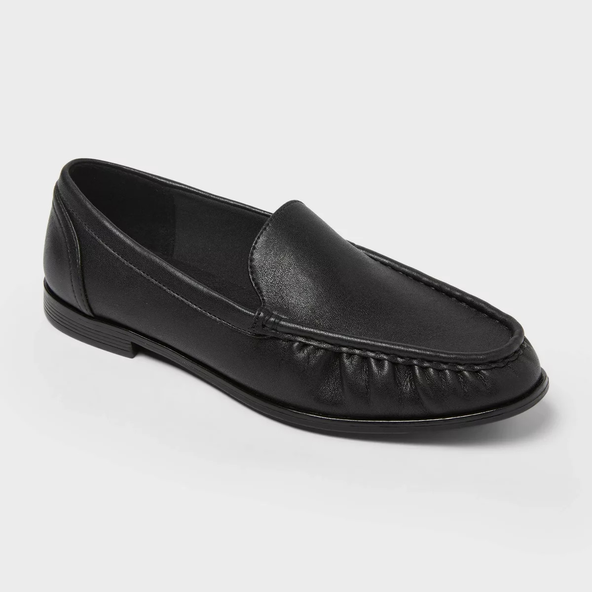 Women’s James Rouched Loafers with Memory Foam Insole – A New day™ Black 9.5 | Target