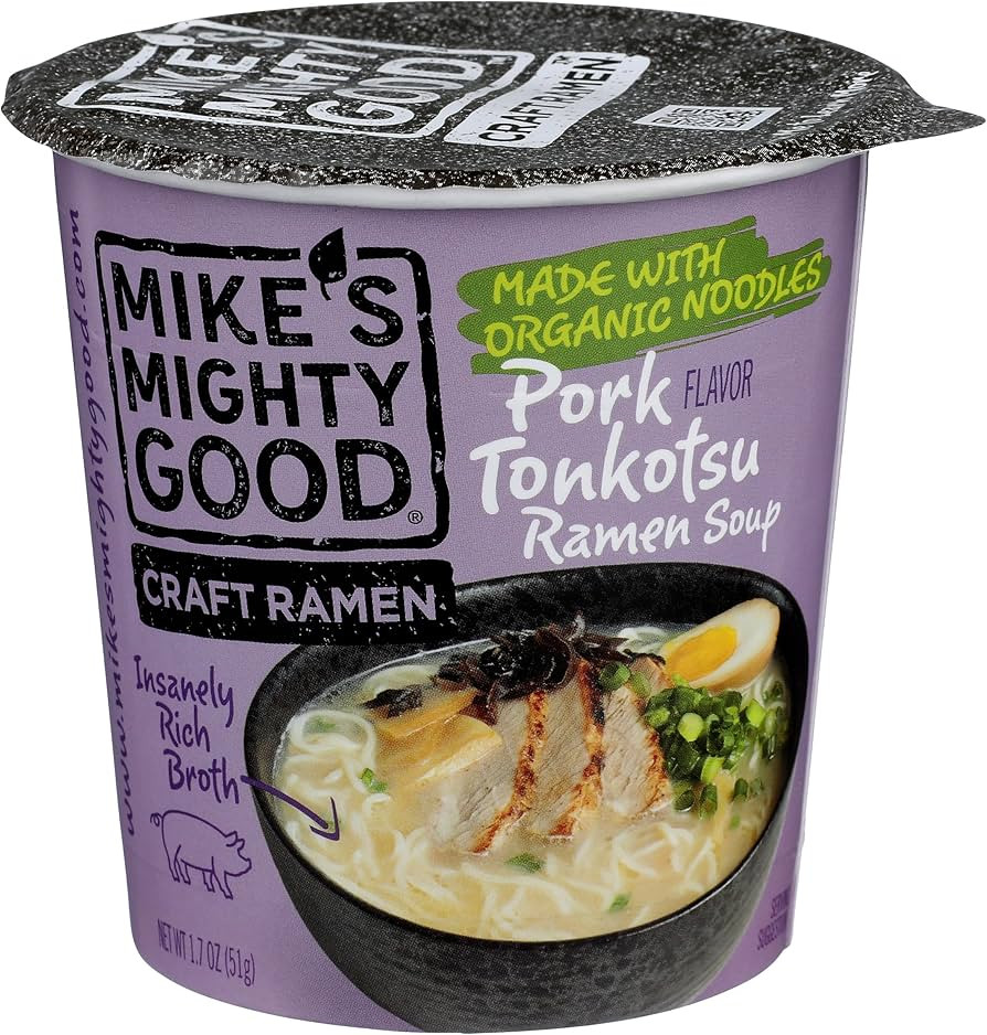 MIKES MIGHTY GOOD Organic Tonkotsu Ramen Cup, pork, 1.7 Oz | Amazon (US)