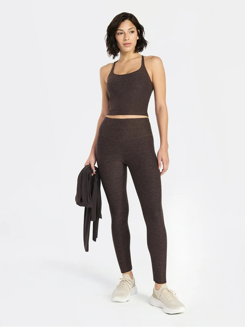 Avia Women's and Women’ Plus Foil Leggings, 7/8 Length, 25" Inseam, Sizes XS-4X | Walmart (US)