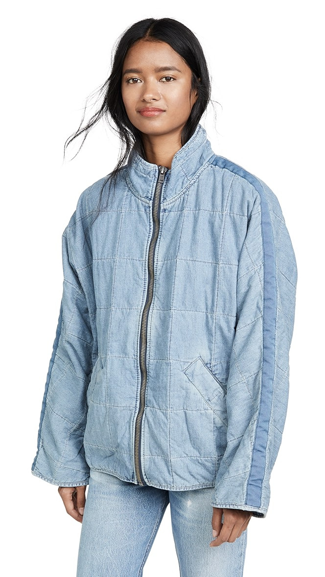 Dolman Quilted Denim Jacket | Shopbop