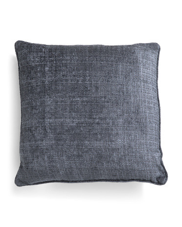 24X24 Luxe Chenille Velvet Textured Oversized Pillow, Polyester | TJ Maxx