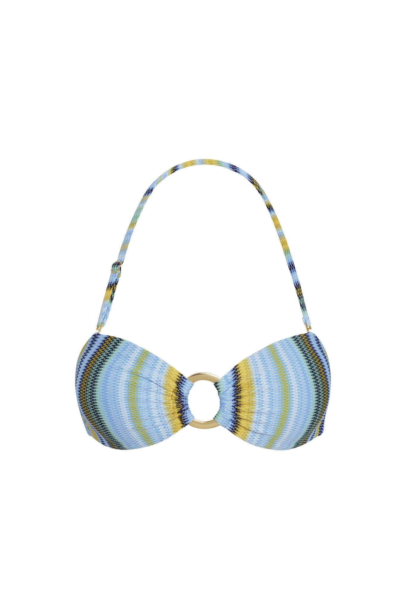 Costa Rica Top - Sardinia Stripe Azure - Sardinia Stripe Azure / M | Monday Swimwear