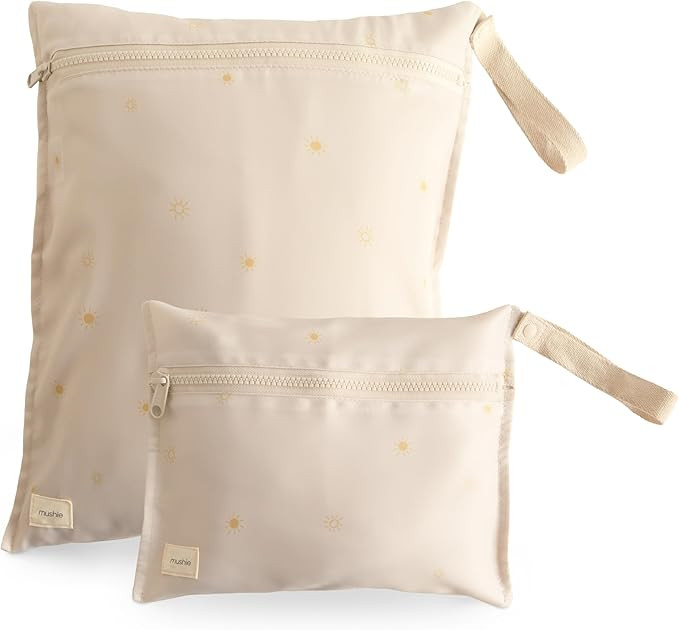 mushie Water Resistant Wet Bags | Large & Small Reusable Storage Bag for Baby Items and Travel | ... | Amazon (US)