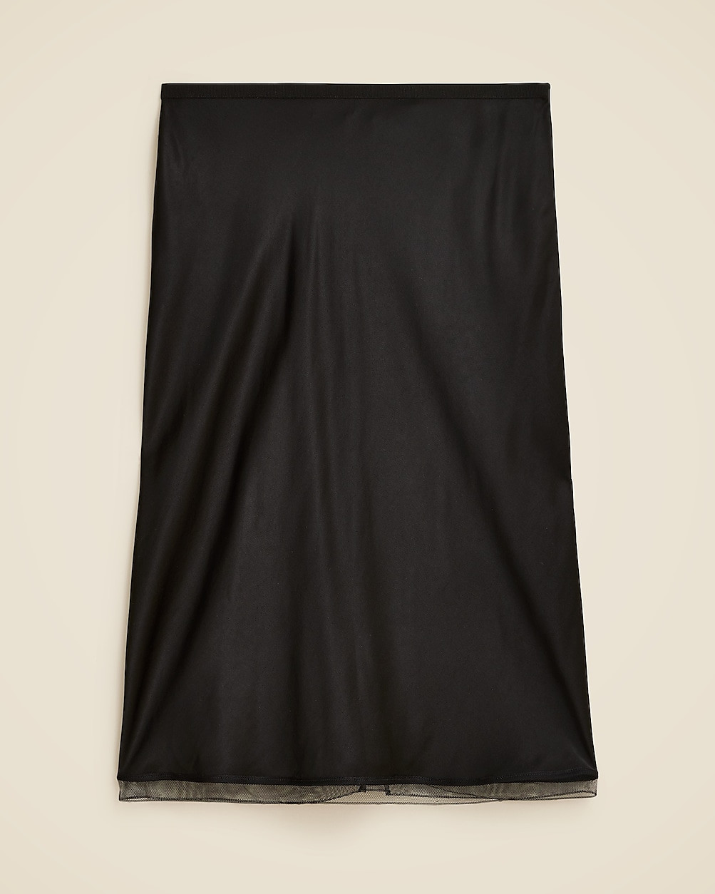 Gwen knee-length slip skirt in viscose charmeuse | J. Crew US