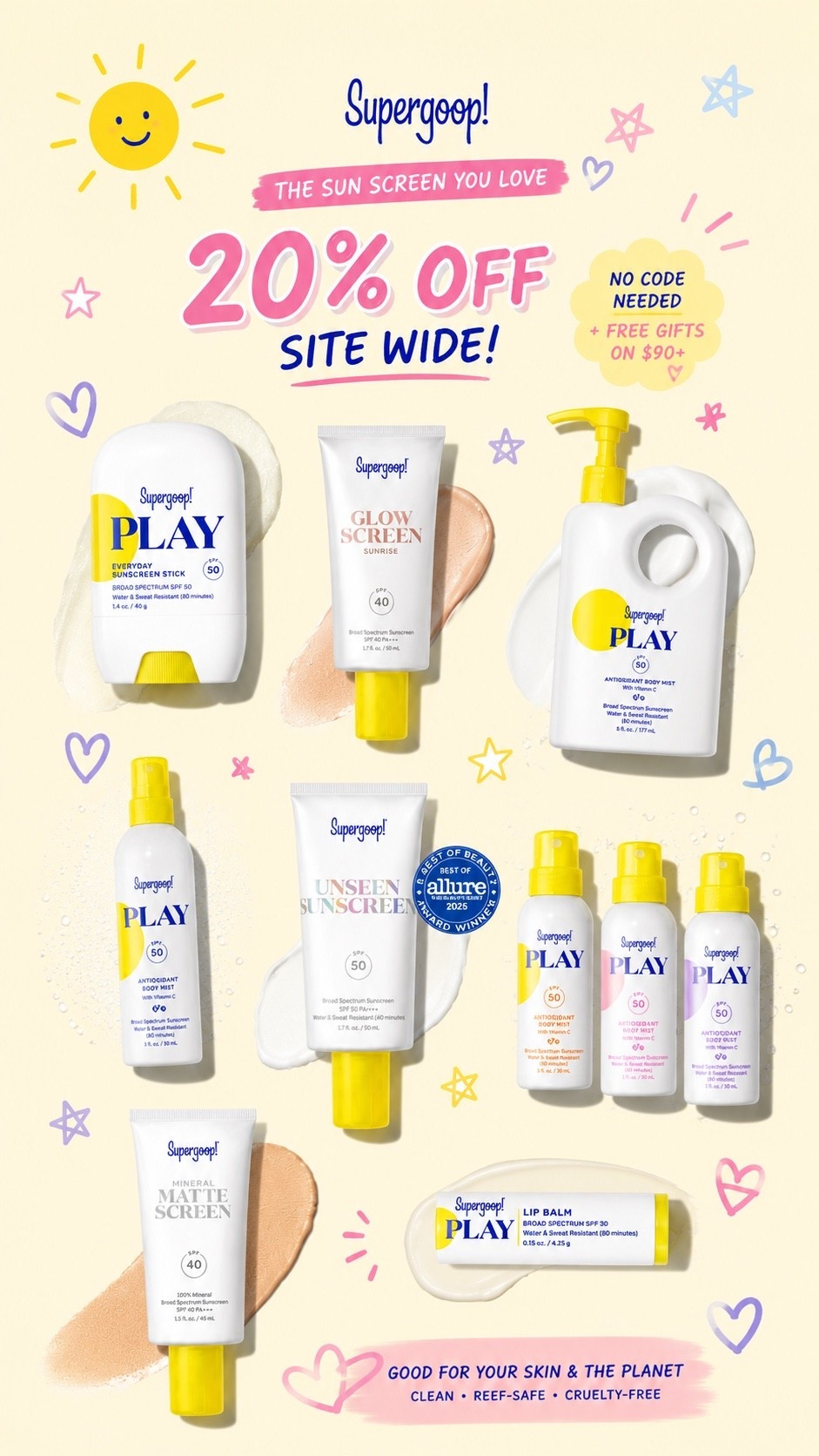Super goop sale 20% off Sitewide

#LTKgrwm #LTKmomlife #LTKselfcare