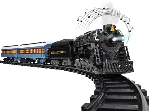Lionel Battery-Operated The Polar Express Toy Train Set with Bluetooth, Locomotive, Train Cars, & Track with Authentic Train Sounds, Lights, & Water Vapor Smoke Effects for Kids 4+ | Amazon (US)