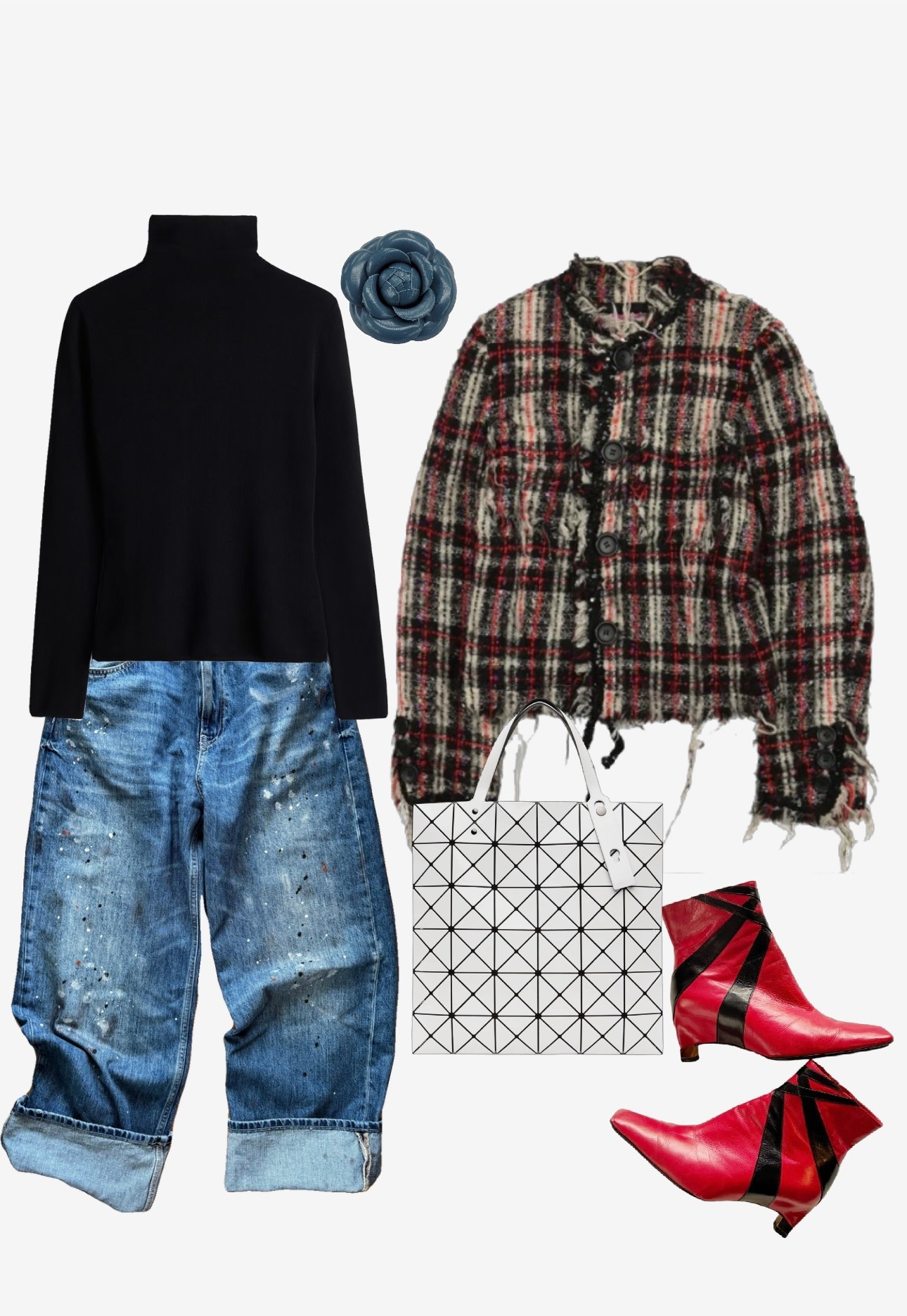 Jacket, boots, and bag are secondhand/vintage. Pin is handmade from Etsy. 

#LTKootd #LTKOver40