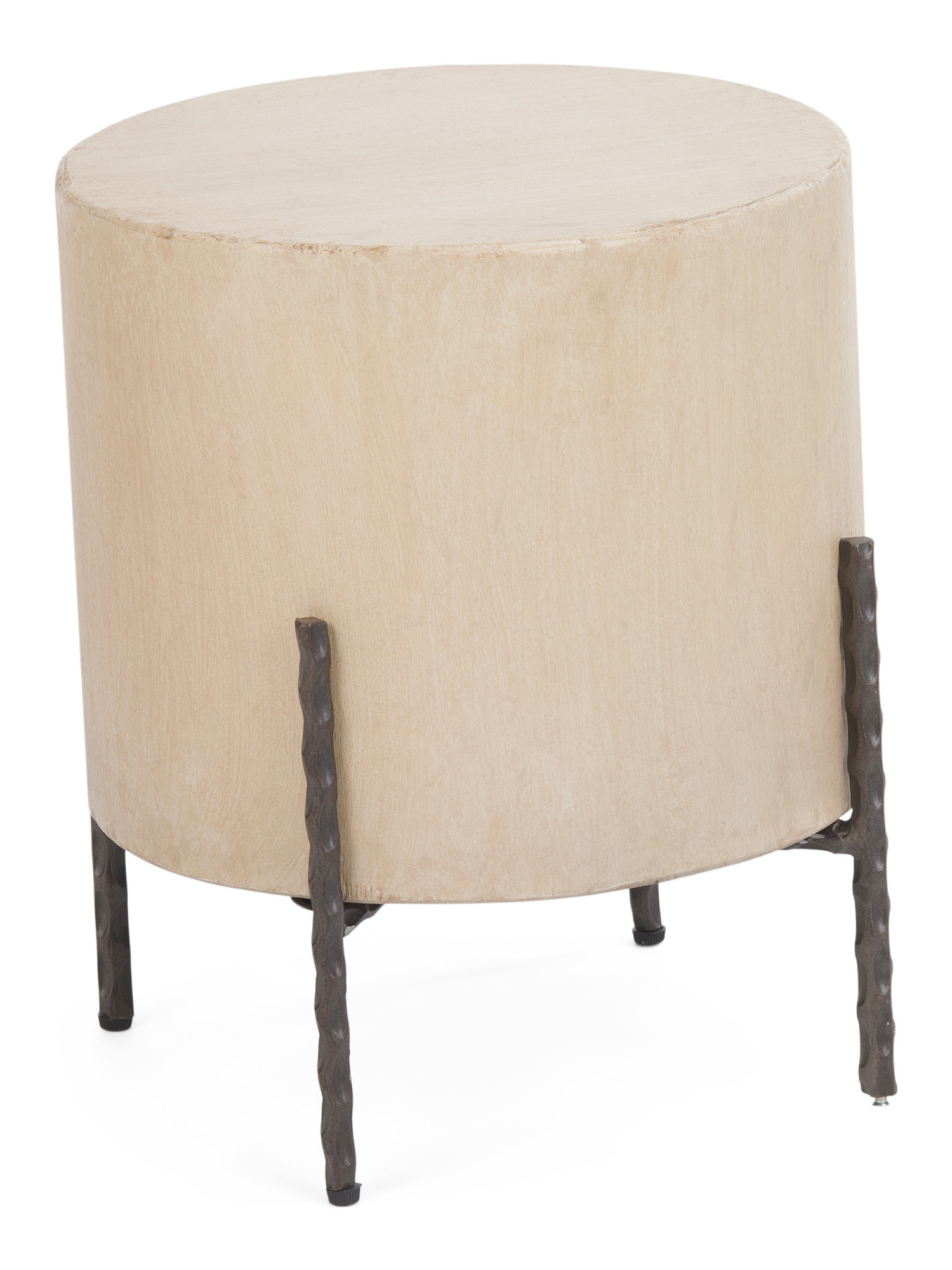 17in Gannon Reclaimed Pine Iron Accent Table | TJ Maxx