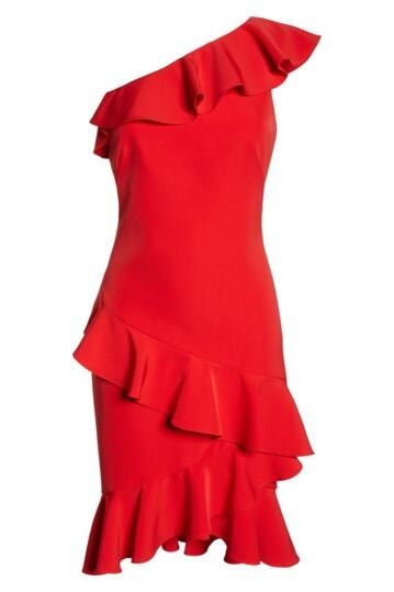 Vince Camuto | One-Shoulder Ruffle Dress | Nordstrom Rack | Nordstrom Rack
