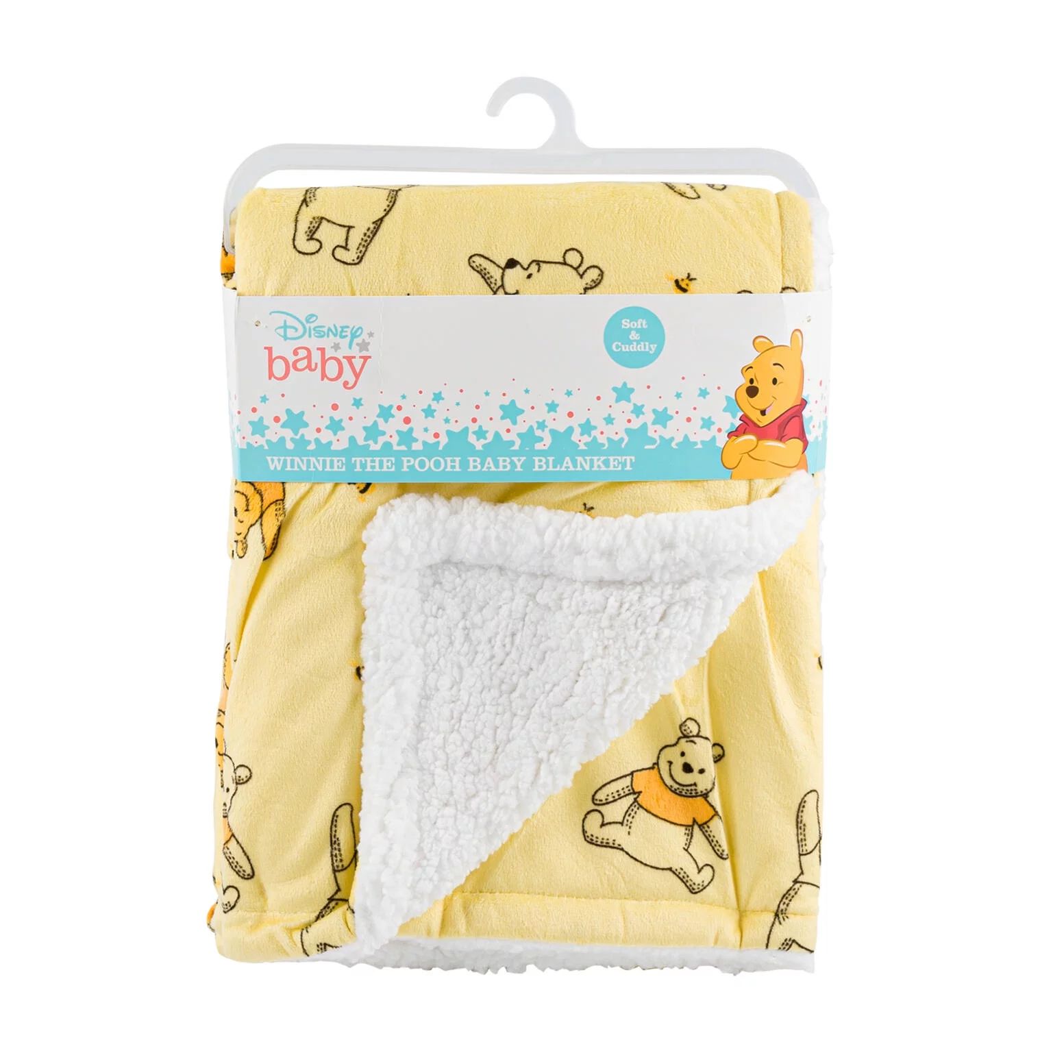Disney Winnie The Pooh Sherpa Baby Blanket 30" x 40" Unisex | Walmart (US)