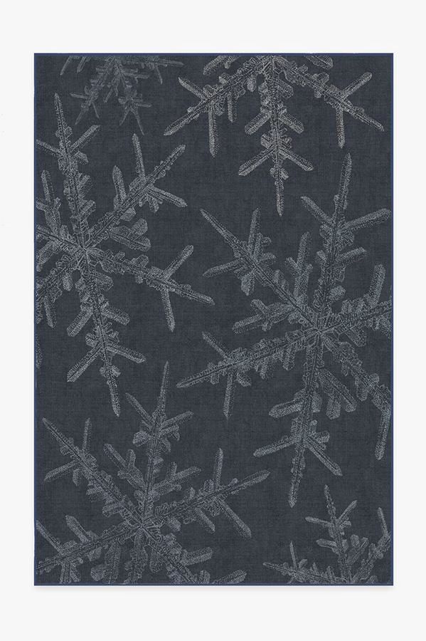 Snowflake Navy Tufted Rug | Ruggable